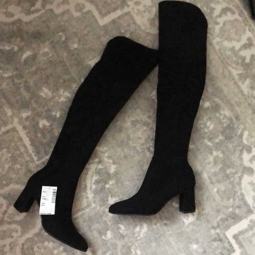 NEW Marc Fisher Knee high black Boots - Picture 2 of 15